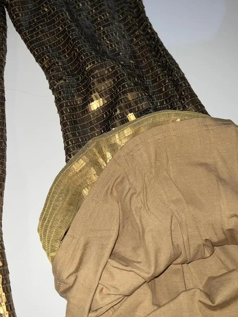 Free People Women's Gold Trousers - Picture 4 of 7